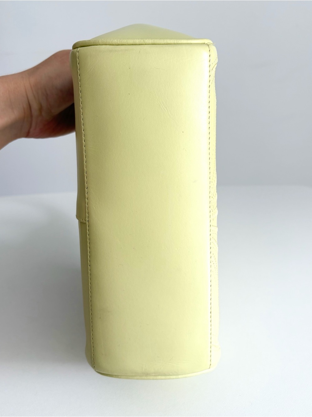Radley London - Pistachio Leather Mini Grab Bag Purse - Floral Appliqué - Picture 5 of 8